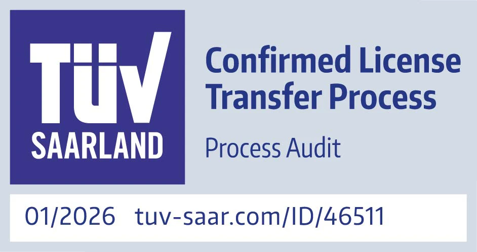 TÜV Saarland certifica il “Trasferimento sicuro delle licenze” di s2-Software